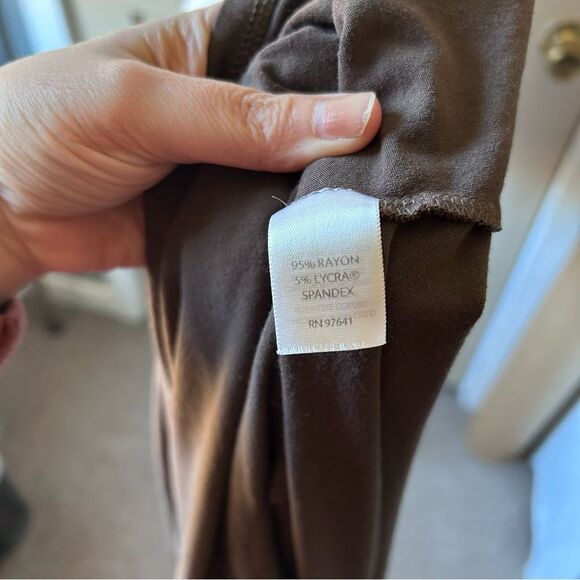 J. JILL Classic Brown Sleeveless A-Line Dress Capsule Minimalist - Size Large - Picture 5 of 8